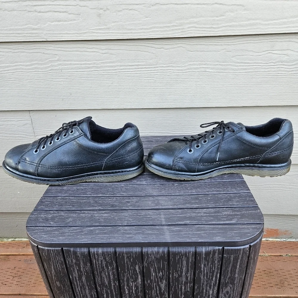 Dr. Martens Made in England Boots Oxford Shoes Black Leather 90s Vintage Mens 9